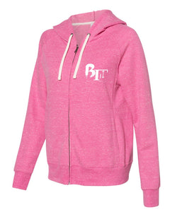 Women's Snow Heather   BmadeFit French Terry    Full-Zip Hooded Sweatshirt