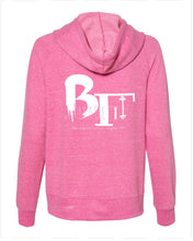 Load image into Gallery viewer, Women&#39;s Snow Heather   BmadeFit French Terry    Full-Zip Hooded Sweatshirt