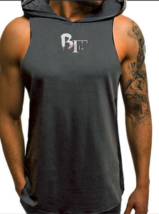 Men BmadeFit Fitted Sleeveless Drawstring Hoddie